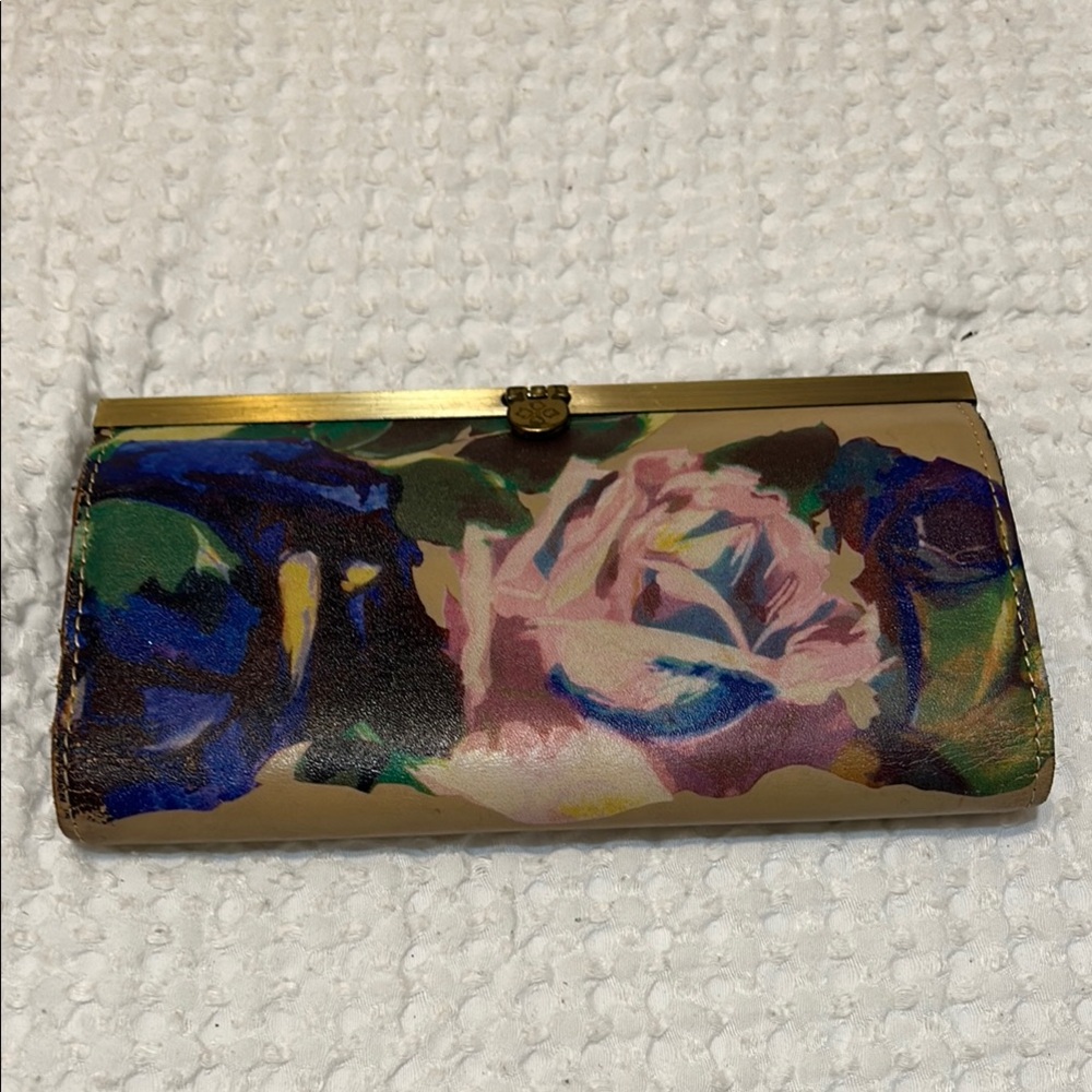 PATRICIA NASH Floral Leather Clutch Wallet